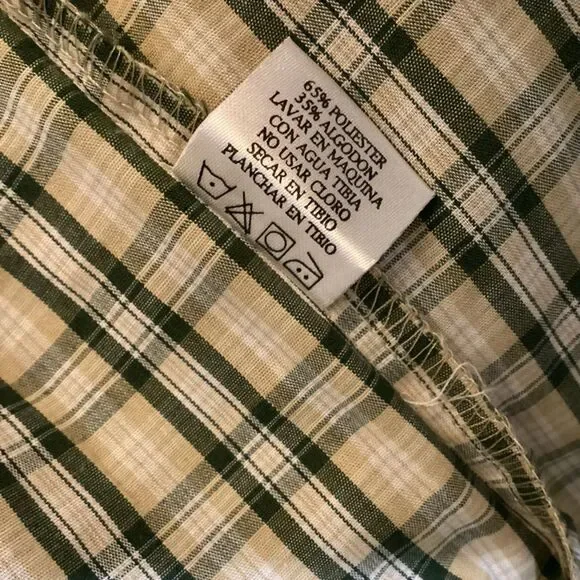 Maxini Sport Men Shirt Medium (16 1/4) Plaid Long Sleeves Button Up Casual shirt - Picture 15 of 15